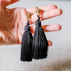 Bimba & Lola Tassel Earrings in Black